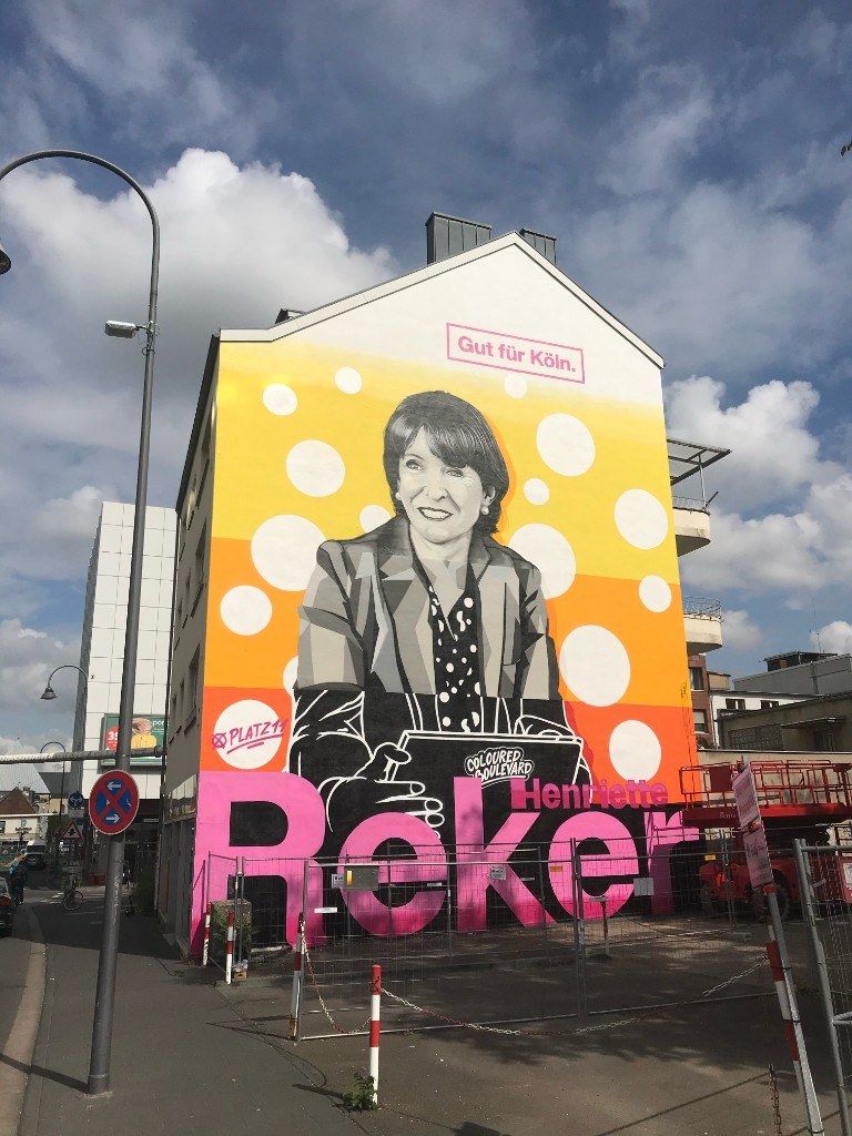 Fassadenmural Severinstraße Köln 2020 — Gesamtansicht