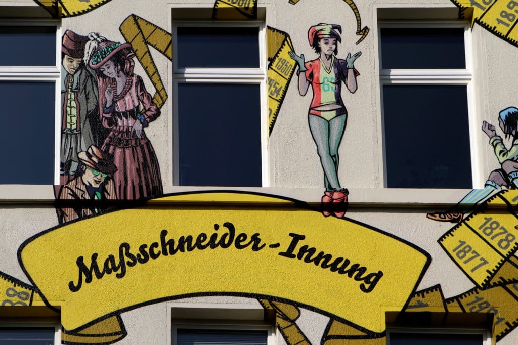 Wandgestaltung Maßschneider-Innung Rhein-Main – Banner-Detail